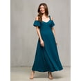 thumbnail image 7 of Womens Cold Shoulder Maxi Dress, 7 of 7