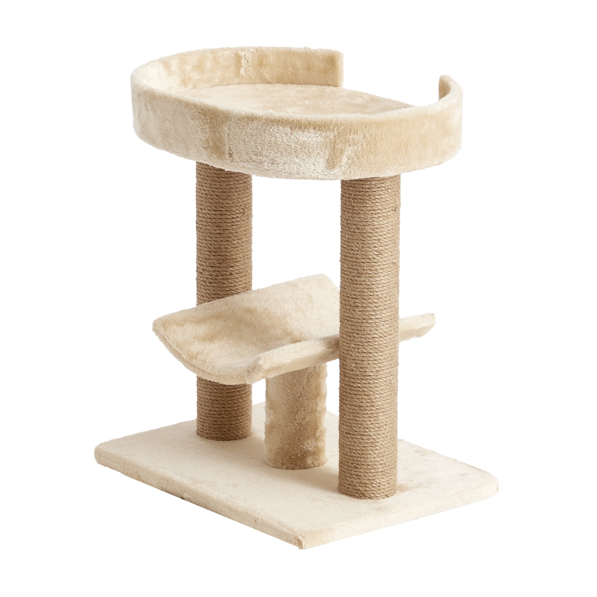 Two by Two Providence - Beige Scratching Post Cat Furniture - 21.1 in. Tall
