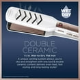 thumbnail image 2 of Conair Double Ceramic Flat Iron, Wet/Dry 1.25-inch, Dry, Straighten, And Smooth Hair Effortlessly, Rose Gold CS26GN, 2 of 8