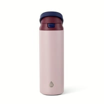 TAL Stainless Steel 2-in-1 Straw and Chug Water Bottle with Push Lid 24 fl oz, Mauve