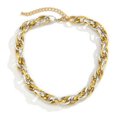 thumbnail image 1 of Collier Choker Hip-Hop Punk pour Femme Déclaration Gothique Cubain Collier Chunky, 1 of 6