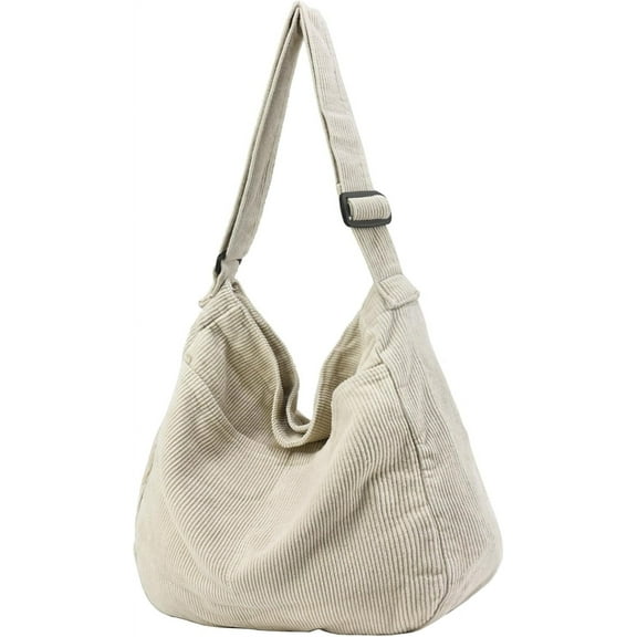 Canvas Tote Bag Casual Hobo Crossbody Shoulder Bag for Women and Men Large Purse Messenger Bag Travel Work