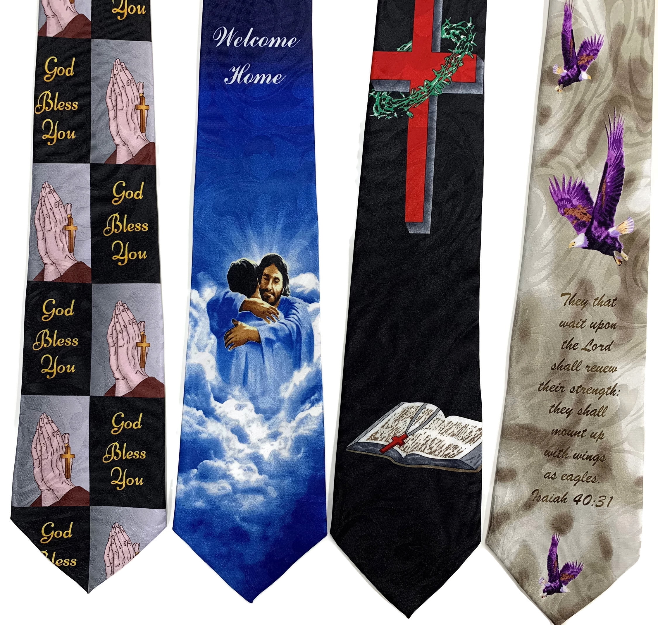 Choose From Over 60 Different Designs Steven Harris Pack Of 4 Mens Christian Religious Neckties