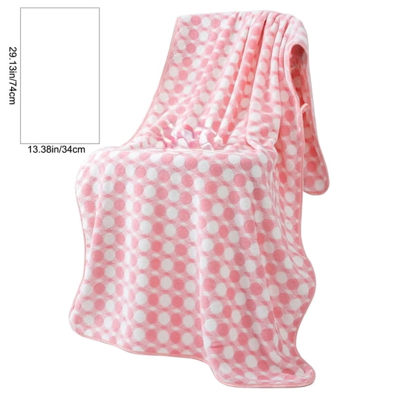 Taotanxi Checkered Cotton Hand Towels Set of 1, Ultra Soft Highly Absorbent Bath Towel, 13 x 29 Inches Lightweight and Quick Drying Towels for Body, Sport, Yoga, Pink