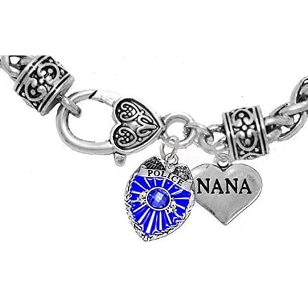 Policeman's Nana Bracelet, Hypoallergenic, Safe-Nickel, Lead, Cadmium Free