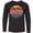 AB-Black, variant on Inktastic Lake Vibes Distressed Retro Sunset Long Sleeve Youth T-Shirt