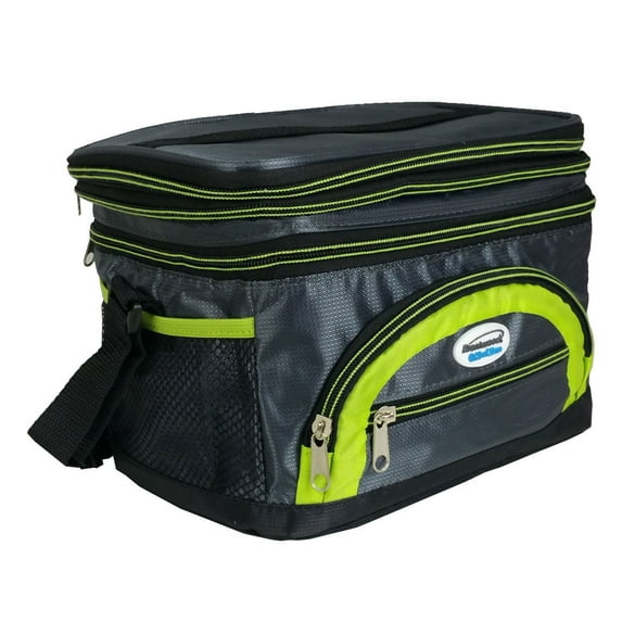 Double Floor Expandable Insulated Refrigerated Lunch Bag Extra Pockets