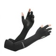 thumbnail image 5 of Summer men's and women's sunscreen UV protection arm lengthened driving running riding fishing Dew two-finger gloves, 5 of 5