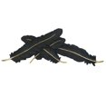 thumbnail image 1 of Sagebrook Home Black/Gold Feathers Wall Decor, 1 of 1