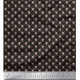 thumbnail image 1 of Soimoi Rayon Fabric Leaves & Rose Small Print Fabric by Yard 42 Inch Wide, 1 of 3