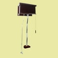 thumbnail image 2 of Renovators Supply High Tank Pull Chain Toilet Conversion Kit w/Dark Oak Wooden Flat High Tank 59" to 74" Adjustable Height Chrome Z Pipe, 2 of 7