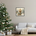 thumbnail image 3 of Stupell Industries Bear in Snowy Forest Animals & Insects Painting Black Framed Art Print Wall Art, 24 x 24, 3 of 9