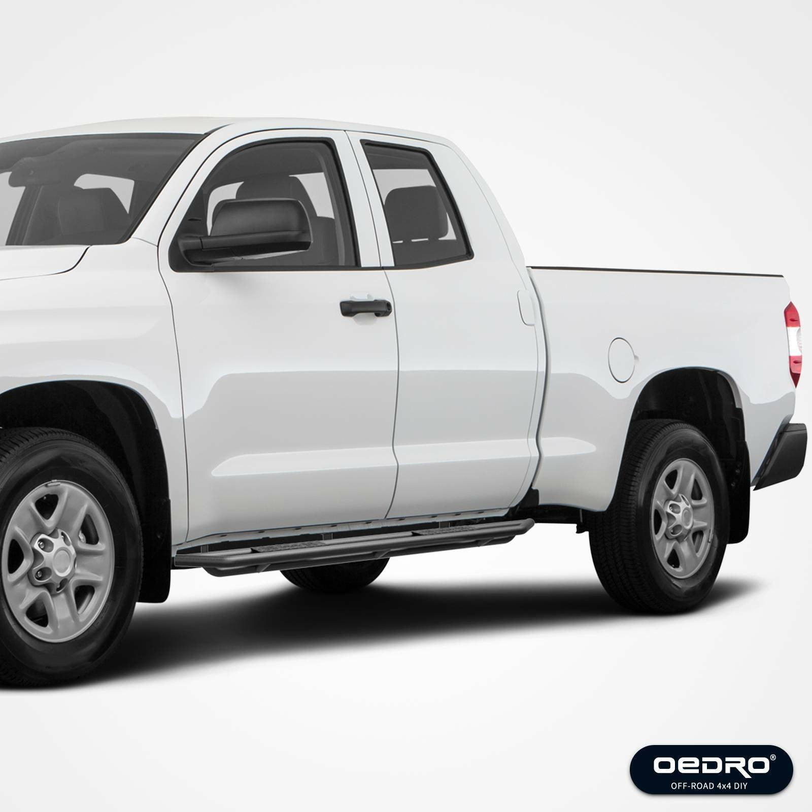 RVNI 6" Running Boards Side Step Nerf Bars for 2007-2021 Toyota Tundra Double Cab, Textured Black
