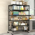 thumbnail image 3 of TrumanPick 6 Tier Wire Shelving 36"W x 18"D x 75"H Storage Shelves, Heavy Duty Garage Shelving Unit, Adjustable Pantry Shelves for Storage Kitchen Warehouse, Black, 3 of 10
