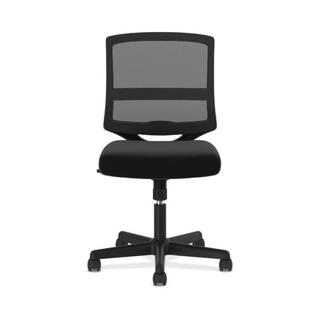 Hon Valutask Series Mid Back Mesh Task Chair Armless Black Mesh Computer Chair Black Hvl206 Walmart Com Walmart Com