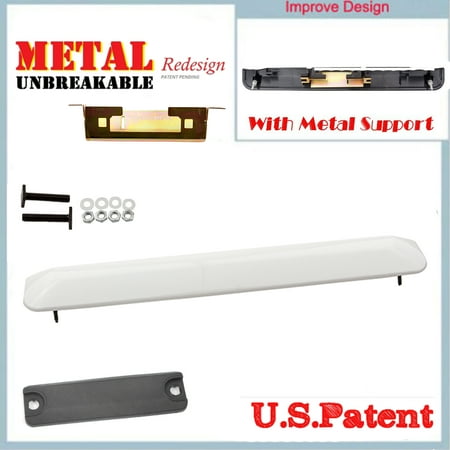 Rear Door Garnish CF Advance For 04-06 Scion xb 1.5L Rear Liftgate Tailgate Handle Garnish Hatch with Metal Bracket and Switch Rubber Grommet 068 Polar White 2004 2005 2006 ()