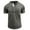 Dark Gray, variant on Men's Classic Henley Shirt Casual Raglan Short Sleeve Button-Down Cotton T-Shirt with Pockets