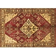 thumbnail image 1 of Ahgly Company Indoor Rectangle Medallion Brown Traditional Area Rugs, 2' x 4', 1 of 4