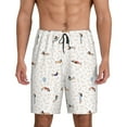 thumbnail image 3 of Lsque Dachshund Dog Puppy Mens Sleep Pajama Shorts,Short Pajama Pants, Cotton Ultra-Soft Knit-Small, 3 of 9