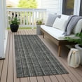 thumbnail image 6 of Addison Rugs Chantille Indoor/Outdoor Transitional Stripes Gray Washable Runner Rug, 2'3" x 7'6", 6 of 6