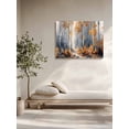 thumbnail image 5 of Orange Navy Blue Wall Art for Living Room,Canvas Picture Wall Decor for Bathroom Bedroom,Modern Oil Painting Art Forest Painting Artwork for Office Kitchen Hallway Dining Room Home Decor 12"x16", 5 of 8