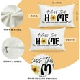 thumbnail image 2 of Sunflower Summer Throw Pillow Cover, Blessed This Home Pillow Cover Housewarming Gift New Home Waist Pillowcase for Bed Couch, Inspirational Gifts Living Room Bedroom Decor Cushion Cover -06, 2 of 5