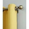 thumbnail image 5 of No. 918 Nathan Casual Textured Semi-Sheer Grommet Curtain Panel, 48" x 63" in Yellow, 5 of 7