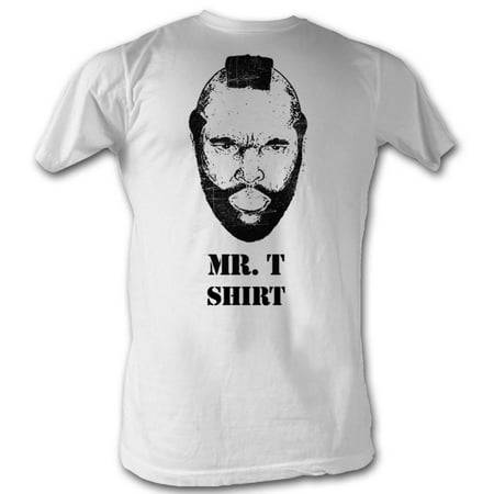 A Team Men's  Mr. T Shirt Slim Fit T-shirt White