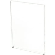 Plymor Clear Acrylic Folder-Style Sign Display Holder / Postcard Protector, 3.5" W x 5" H (12 Pack)