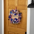 thumbnail image 3 of Northlight Stars and Stripes "America, God Shed His Grace on Thee" Patriotic Bow Wreath - 18", 3 of 7