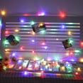 thumbnail image 2 of DC24V 10m 100LED Cadena de luz de gota de agua Cadenas de lámpara impermeables para Navidad coloridas, 2 of 8
