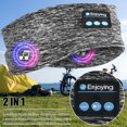 thumbnail image 4 of Muyoka Dormir Auriculares Bluetooth Diadema M煤sica inal谩mbrica Deporte Auriculares Diadema con altavoces est茅reo incorporados Regalo para dormir de lado Deportes Yoga, 4 of 7