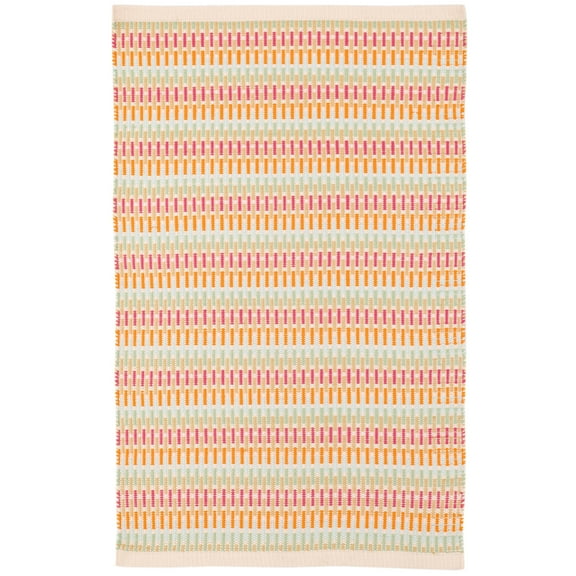 Dash & Albert Candy Stripe Handwoven Indoor/Outdoor Rug, 5' x 8', Multi