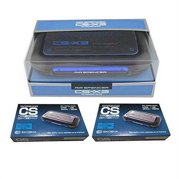 CSX3 Squash Air Spencer Bundle of CS-X3 Squash Air Freshener Unit and Refill Cartridge 2 Packs