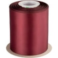 thumbnail image 1 of GFDYREE 4" Inch Double Faced Satin Ribbon Burgundy Solid Polyester Craft Ribbon - 25 Yards Perfect for Gift Wrapping, Crafts, Wreath, Wedding Party Ceremony Decoration, Floral Arrangement, S, 1 of 7