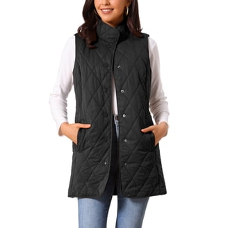 Martha Stewart Women's Short Sleeve Quilted Down Puffer Vest