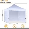 thumbnail image 2 of 10x10 Heavy Duty - Canopy Tent with 4 Sidewalls Commercial Grade White, 2 of 6