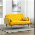 thumbnail image 5 of Velvet Sofa , Accent sofa .loveseat sofa with metal feet, 5 of 12