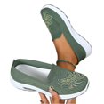 thumbnail image 3 of Embroidered Orthopedic Shoes for Women, Slip On Knit Loafers Breathable Mesh, Casual Sneakers Lightweight Comfortable Orthopedic Walking Shoes, 3 of 5