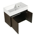 thumbnail image 6 of 30 Inch Floating Bathroom Vanity with Integrated Sink, Soft Close Doors for Quiet Operation, Ample Storage and Easy Cleaning Design for Small Bathroom Spaces, 6 of 9