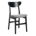 thumbnail image 6 of SAFAVIEH Lucca Retro Farmhouse Dining Chair, Black/Grey, Set of 2, 6 of 13