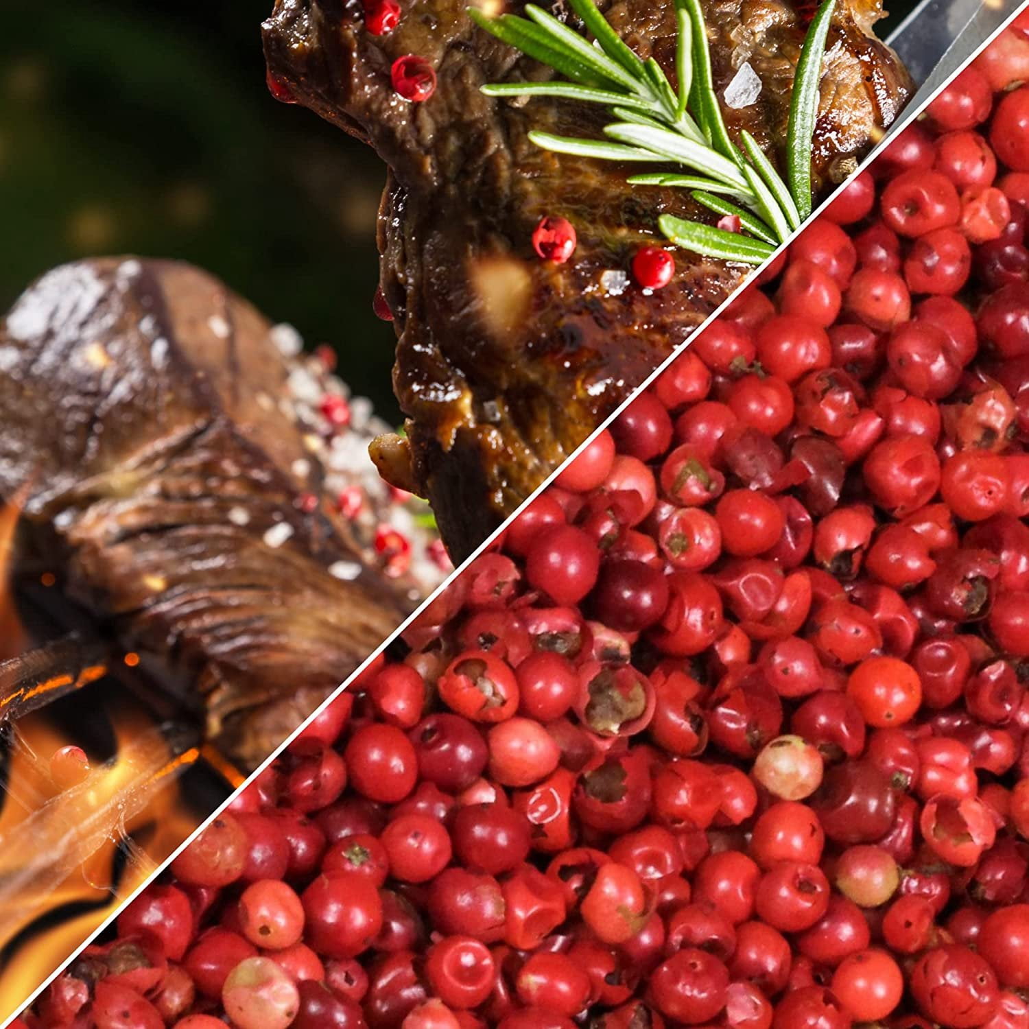 Whole Pink Peppercorns by It's Delish  5 lbs Bulk Bag, Whole Pink and Red Pepper - Premium Dried Peppercorns for Grinder Refill  All Natural, Kosher & Fresh