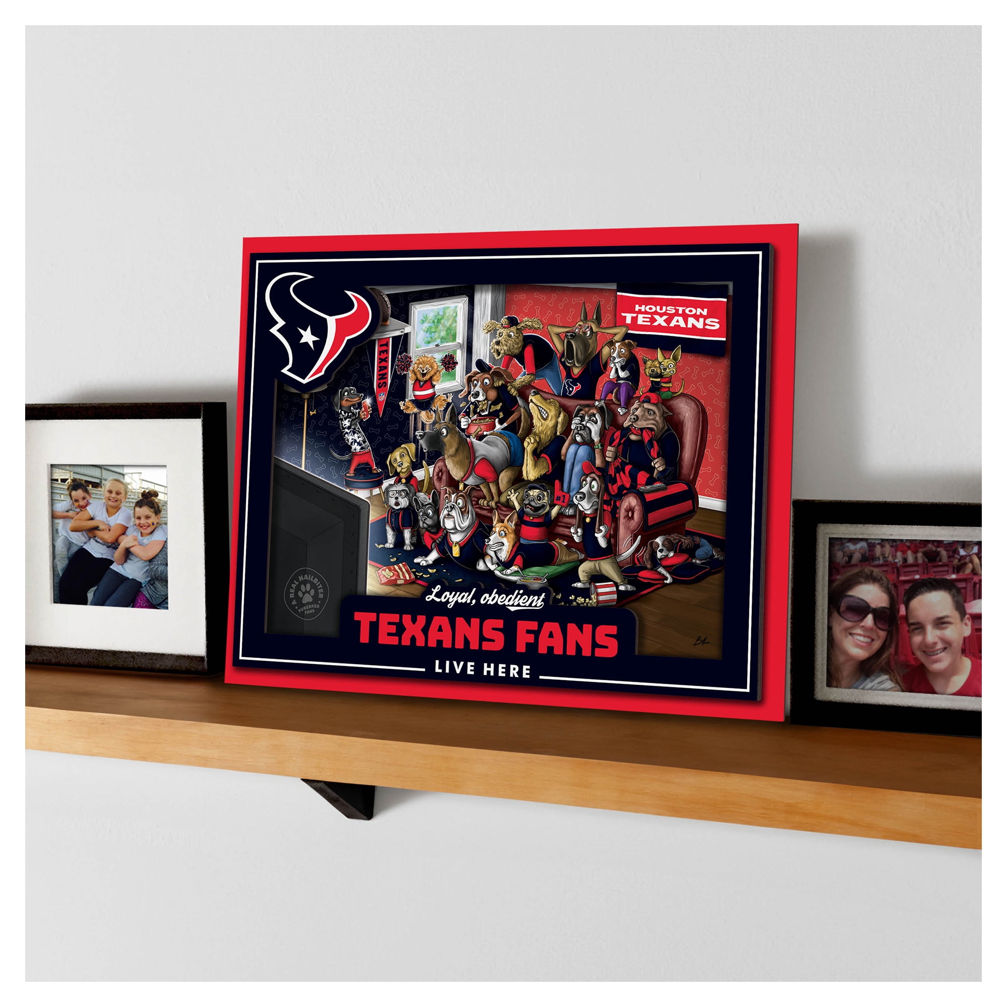 IDNA Houston Texans 13.25" x 17.25" Purebred Fans Wall Art