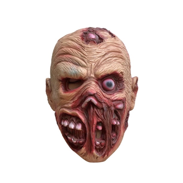 Sombrero De Fantasma, Cubierta De Cabeza De Monstruo Que Camina Aterrador, Disfraz De Halloween, Fiesta De Látex, Accesorios De Terror, Casco De Terror Para Fiesta De Carnaval Methold HA037510-00