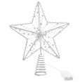 thumbnail image 1 of Christmas Tree Topper Beads Chain Hollow Five-pointed Star Treetop Star No Battery, 1 of 9