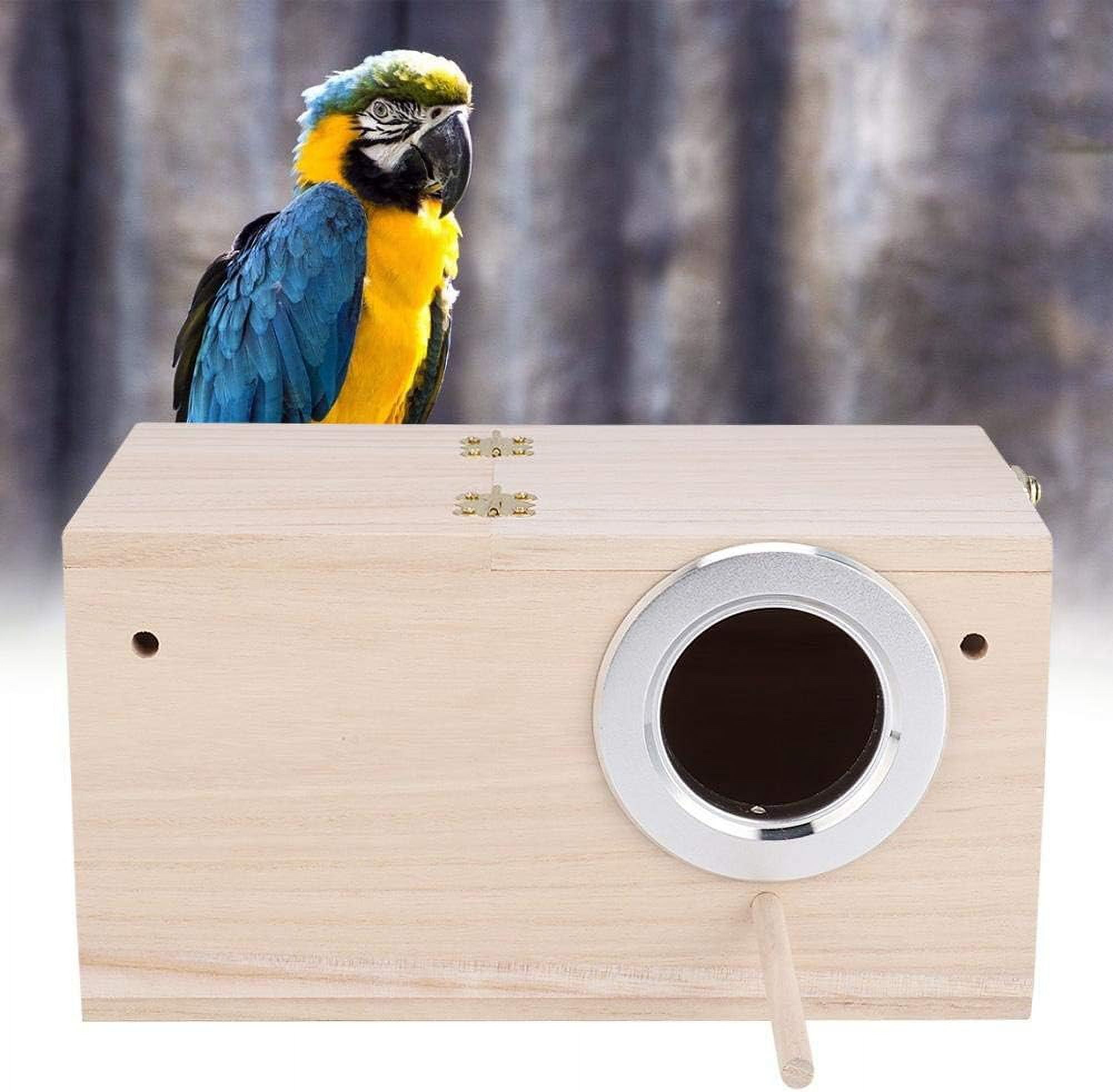 Photo inspiration: Visual Reference: Nesting Box Parakeet Visual Wooden Bird Nest Breeding Box