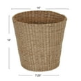 thumbnail image 2 of Household Essentials Handwoven Cattail Wicker Waste Basket, Natural, 2 of 7