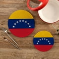 thumbnail image 2 of FREEAMG 2 Pcs Cotton Flag of Venezuela Woven Pot Holder Trivets Set,Round Coasters Placemat for Cooking Baking Hot Dish Pan Pot Bowl Teapot(7&9 Inches), 2 of 6