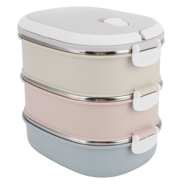 Bento Box, Bento Box For Adults And Kids, 3-Layer With Air-permeable Sealing Valve For Home,Work,Travel Office Workers Students