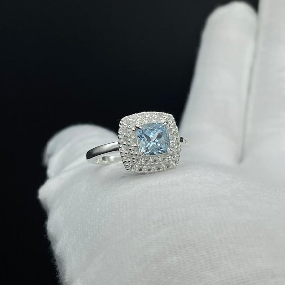 Natural Aquamarine Ring, Stone Ring, March Birthstone Ring, High quality Aquamarine Jewelry, Ocean Inspired Jewelry